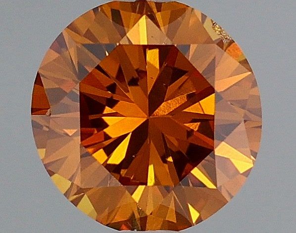 Round Fancy Deep Yellowish Orange Natural Diamond 0.43ct loose diamond