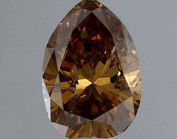 Pear Fancy Dark Yellowish Brown Natural Diamond 0.58ct loose diamond