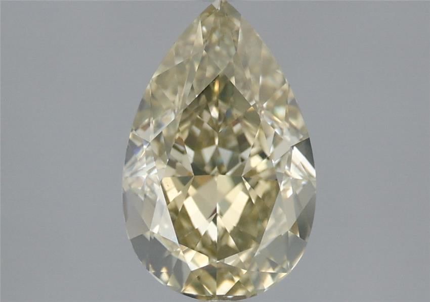 Pear Fancy Brownish Greenish Yellow Natural Diamond 2.03ct SI1 loose diamond
