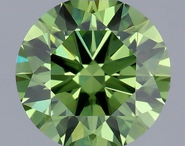 Round Fancy Vivid Green Lab-grown Diamond 0.5ct VS1 loose diamond