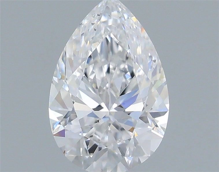 Pear Natural Diamond 0.53ct D VS2