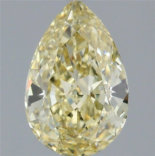 Pear Fancy Intense Yellow Lab-grown Diamond 2.05ct VVS2 loose diamond