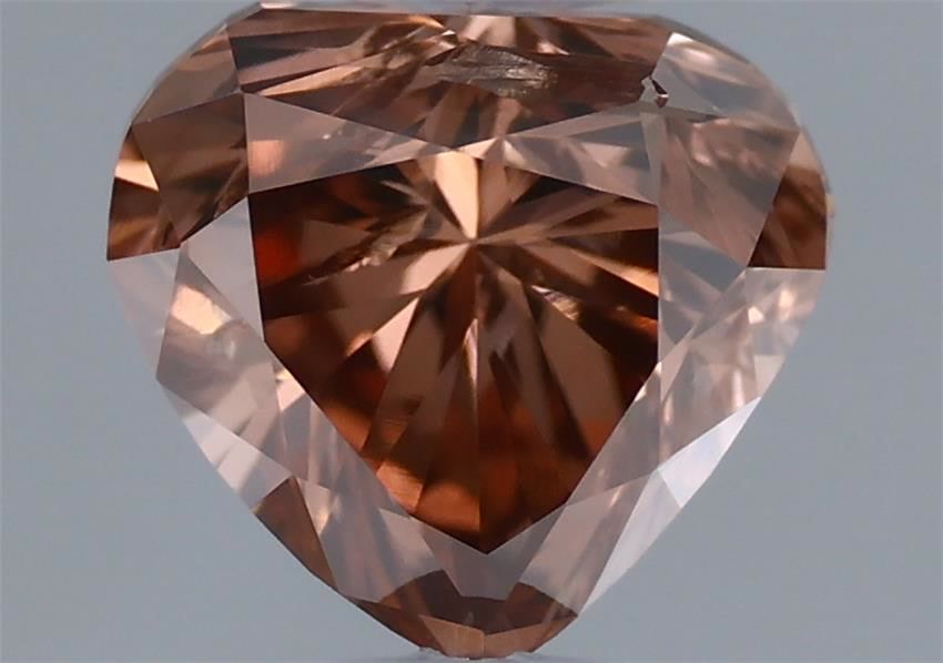 Heart Fancy Deep Pink Brown Natural Diamond 0.46ct loose diamond
