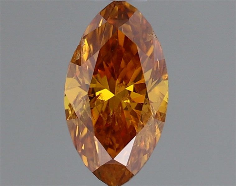 Marquise Fancy Deep Brownish Yellowish Orange Natural Diamond 0.22ct loose diamond