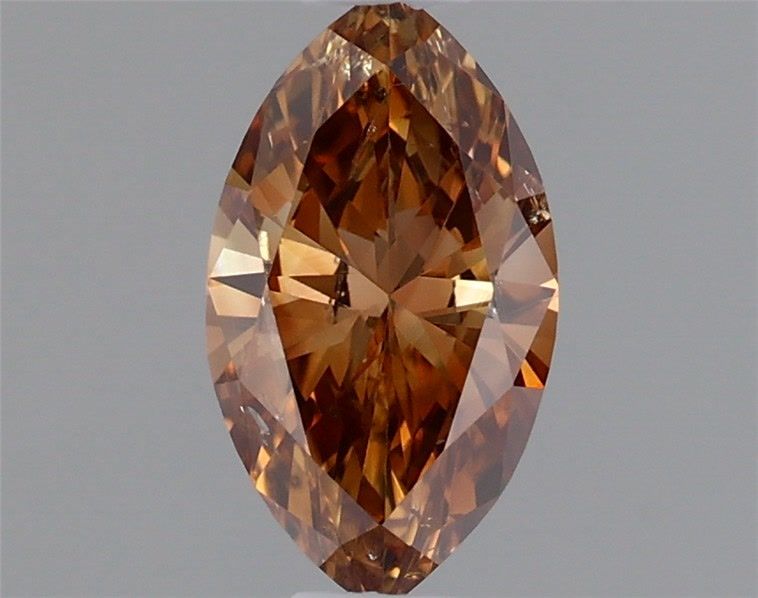 Marquise Fancy Deep Brown Orange Natural Diamond 0.39ct loose diamond