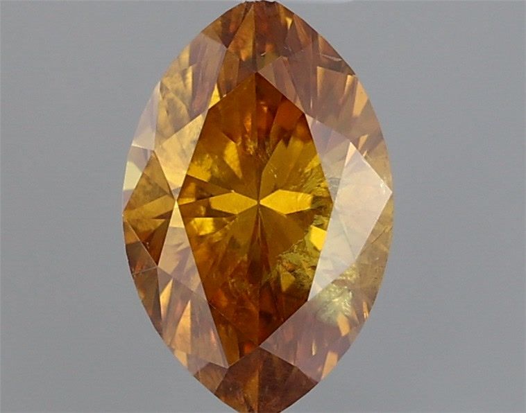 Marquise Fancy Deep Yellow Orange Natural Diamond 0.35ct loose diamond