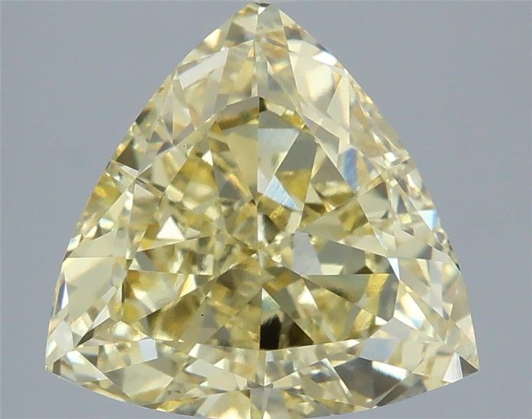 Triangular Fancy Intense Yellow Lab-grown Diamond 4.07ct VS1 loose diamond