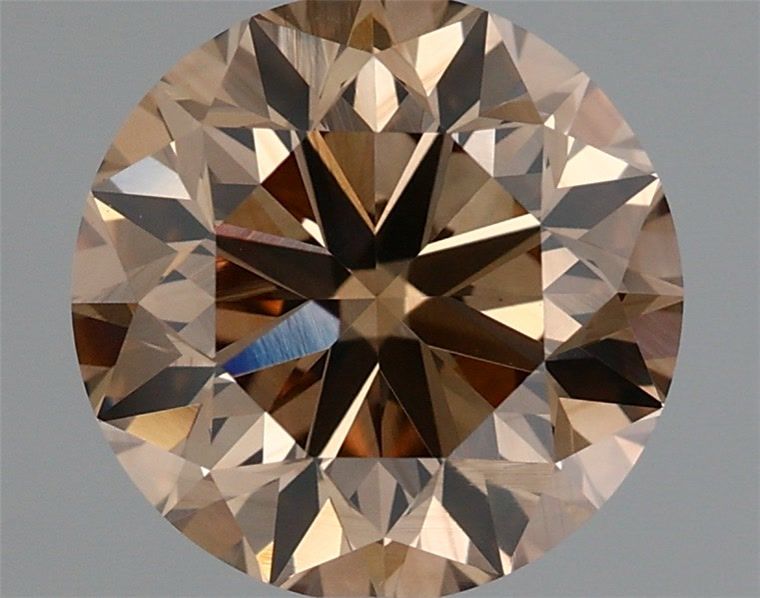 Round Fancy Dark Yellowish Brown Natural Diamond 2.02ct VS1 loose diamond
