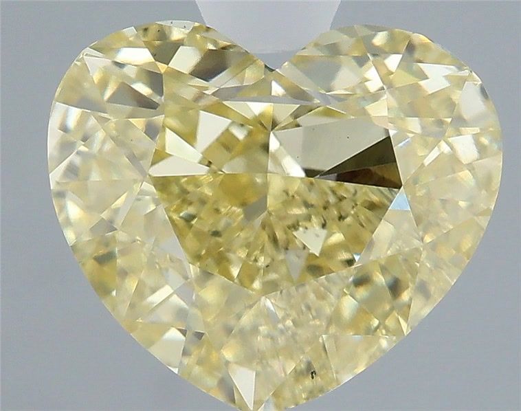 Heart Fancy Yellow Lab-grown Diamond 3.03ct VS2 loose diamond