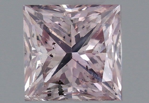Princess Fancy Brownish Pink Natural Diamond 0.49ct loose diamond