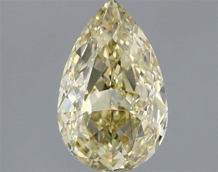 Pear Fancy Intense Yellow Lab-grown Diamond 1.53ct VS1 loose diamond