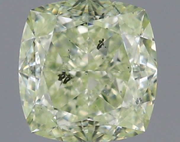 Cushion Fancy Light Yellow Green Natural Diamond 1.03ct SI2 loose diamond