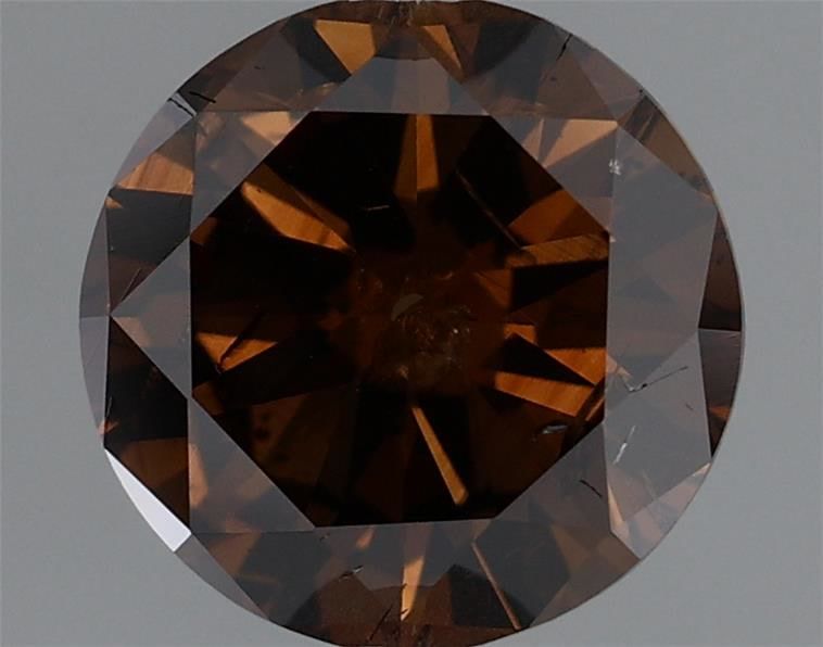Round Fancy Dark Brown Natural Diamond 0.94ct loose diamond