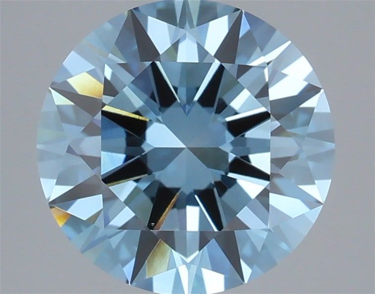 Round Fancy Vivid Blue Lab-grown Diamond 3ct VS1 loose diamond