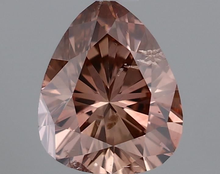 Pear Fancy Deep Brown Pink Natural Diamond 0.34ct loose diamond