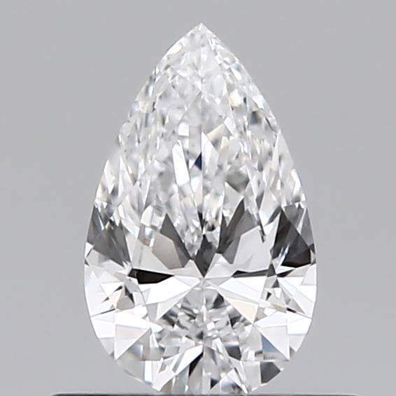 Pear Natural Diamond 0.38ct D IF