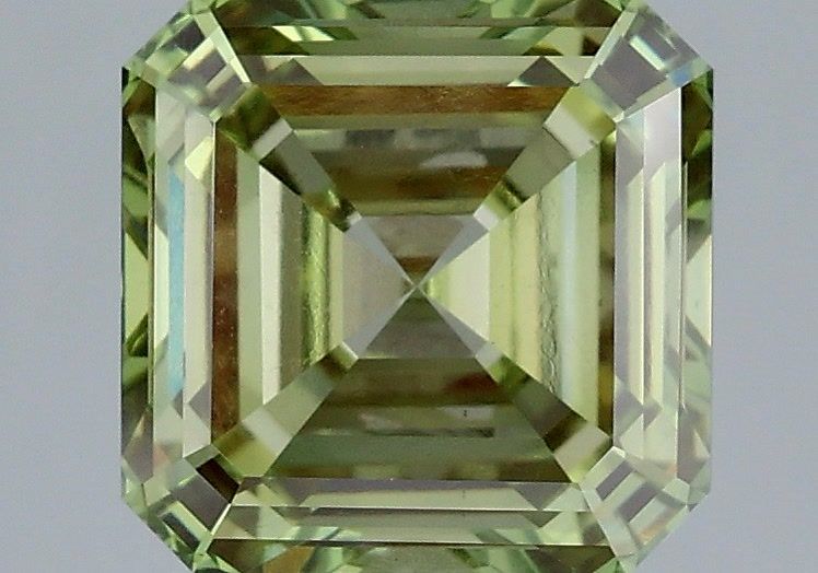 Asscher Fancy Vivid Green Lab-grown Diamond 3.02ct VS1 loose diamond