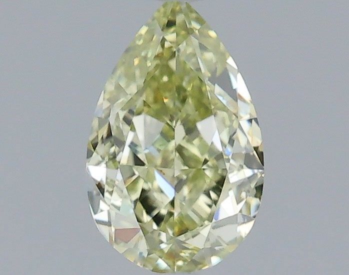 Pear Fancy Yellow Green Natural Diamond 0.5ct VS1 loose diamond