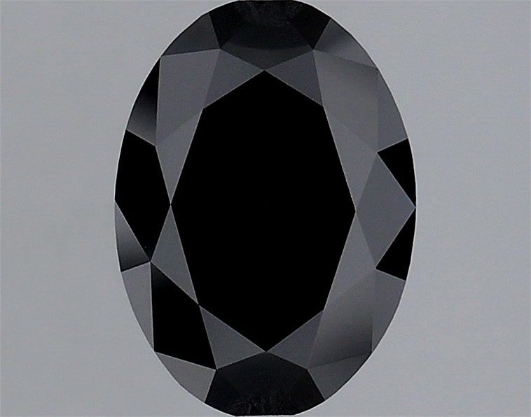 Oval Fancy Black Lab-grown Diamond 1.53ct loose diamond