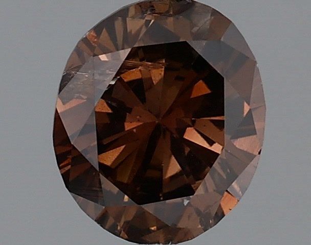 Oval Fancy Dark Orangey Brown Natural Diamond 0.7ct loose diamond