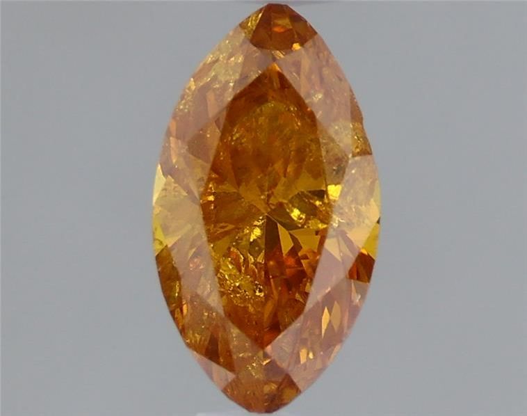 Marquise Fancy Deep Yellowish Orange Natural Diamond 0.48ct loose diamond