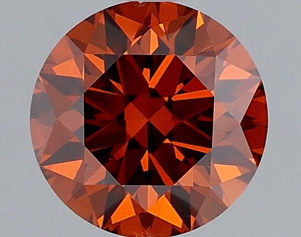 Round Fancy Deep Orange Lab-grown Diamond 1.09ct VS1 loose diamond