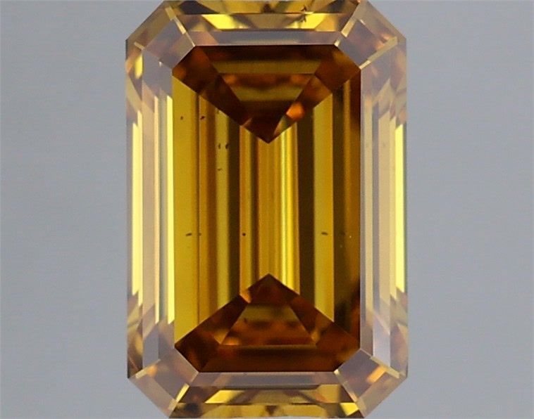 Emerald Fancy Deep Brownish Yellow Natural Diamond 1.02ct SI1 loose diamond
