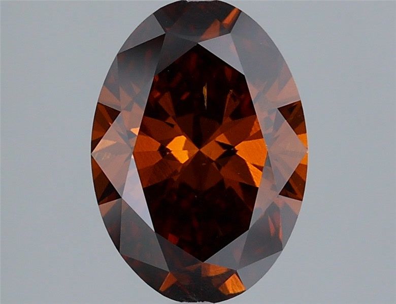 Oval Fancy Deep Orange Lab-grown Diamond 2.01ct VS2 loose diamond