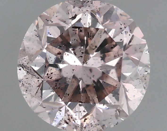 Round Fancy Light Brown Pink Natural Diamond 0.62ct loose diamond