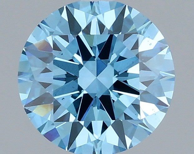 Round Fancy Vivid Green Lab-grown Diamond 1.03ct VS2 loose diamond