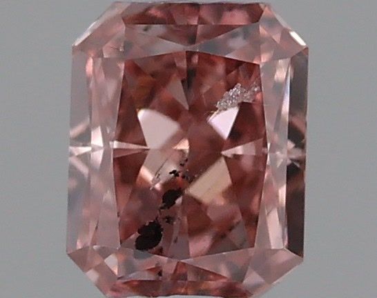 Radiant Fancy Intense Pink Natural Diamond 0.13ct loose diamond