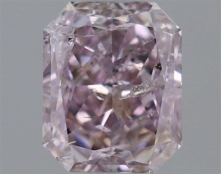 Radiant Fancy Pink Natural Diamond 0.55ct I2 loose diamond