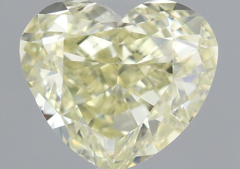 Heart Fancy Light Yellow Natural Diamond 0.83ct VVS2 loose diamond