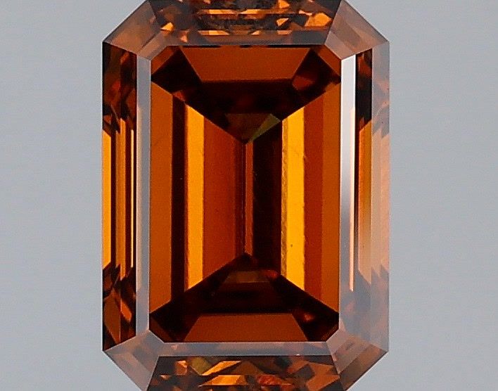 Emerald Fancy Deep Brownish Orange Lab-grown Diamond 1.97ct VS1 loose diamond