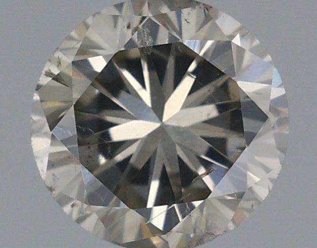 Round Fancy Dark Greenish Gray Natural Diamond 0.55ct loose diamond