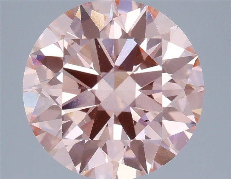 Round Fancy Intense Pink Lab-grown Diamond 4.06ct VS2 loose diamond