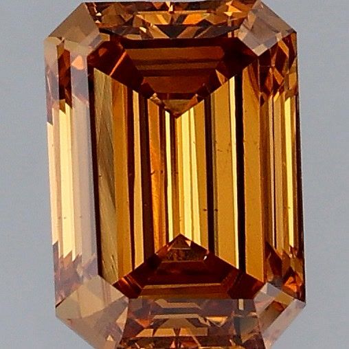 Emerald Fancy Vivid Orange Lab-grown Diamond 1.51ct VS2 loose diamond