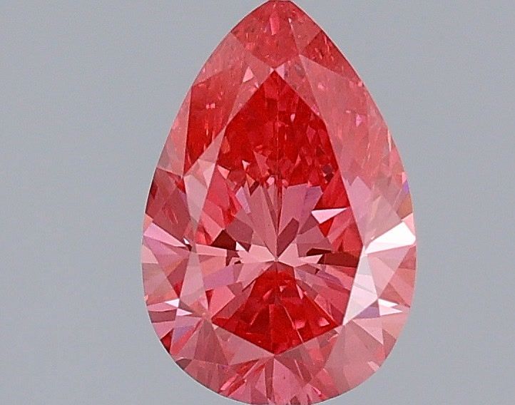 Pear Fancy Vivid Pink Lab-grown Diamond 1.04ct VS1 loose diamond