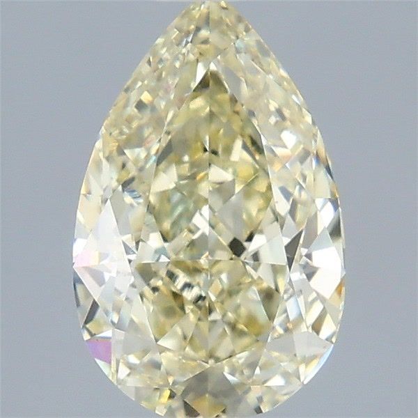 Pear Fancy Light Yellow Lab-grown Diamond 2.1ct VS1 loose diamond