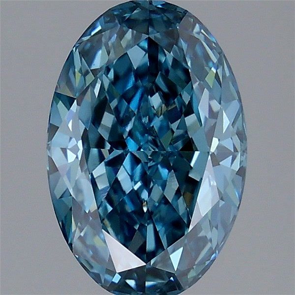 Oval Fancy Vivid Blue Lab-grown Diamond 2.76ct VS1 loose diamond