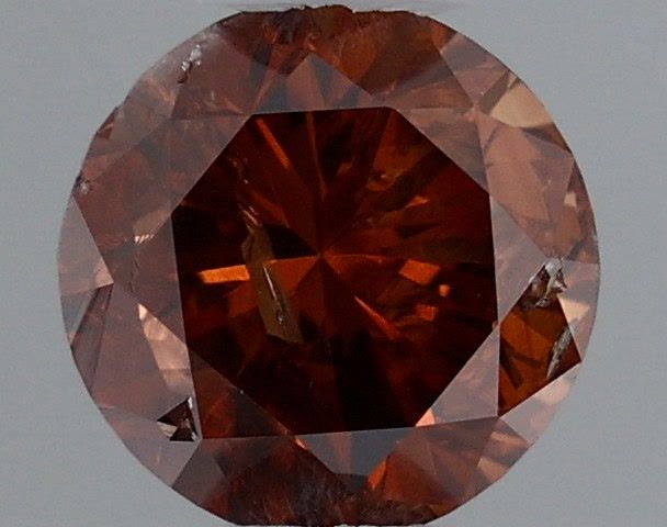 Round Fancy Deep Brown Orange Natural Diamond 0.34ct loose diamond