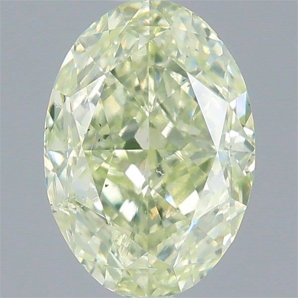 Oval Fancy Light Yellow Green Natural Diamond 1.03ct SI1 loose diamond