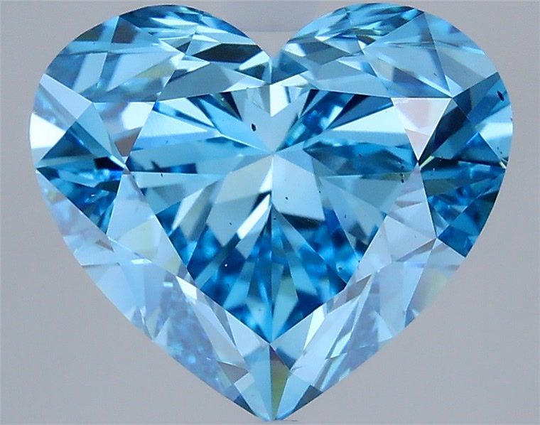 Heart Fancy Vivid Blue Lab-grown Diamond 4.99ct VS2 loose diamond