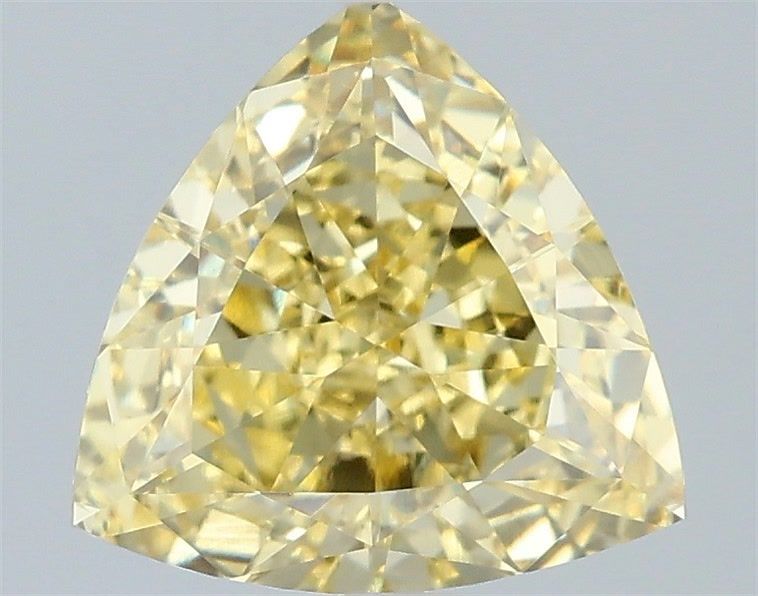 Triangular Fancy Intense Yellow Lab-grown Diamond 1.59ct VVS2 loose diamond