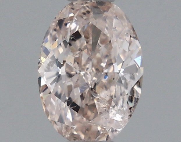 Oval Fancy Light Brownish Pink Natural Diamond 0.5ct I2 loose diamond