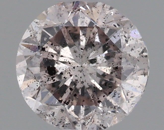 Round Light Pinkish Brown Natural Diamond 0.52ct loose diamond