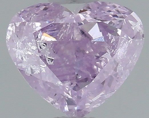 Heart Fancy Pinkish Purple Natural Diamond 0.51ct I3 loose diamond