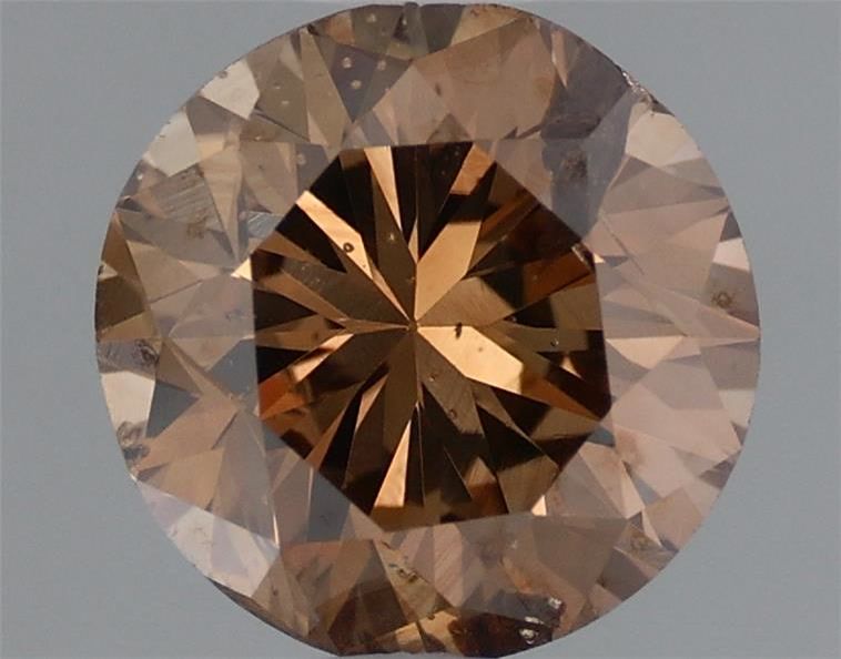 Round Fancy Dark Yellowish Brown Natural Diamond 0.99ct loose diamond
