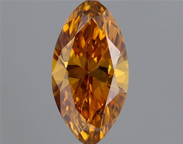 Marquise Fancy Deep Brownish Yellowish Orange Natural Diamond 0.23ct loose diamond