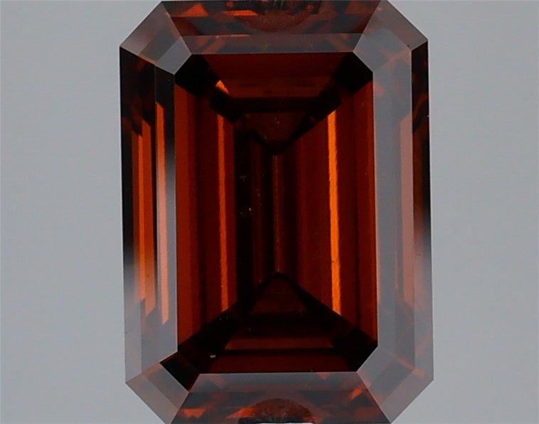 Emerald Fancy Deep Brownish Orange Lab-grown Diamond 3.1ct VS1 loose diamond